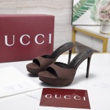 Gucci Leather women 10.5cm high heel shoes HG26083125
