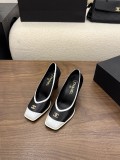 Chanel Leather women 9cm high heel shoes HG26102441
