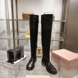 Miu Leather Miu women long boots HG26091426