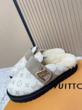 Louis Leather Vuitton unisex sandal shoes HG26100235
