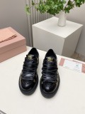 Miu Leather Miu women flat shoes HG26101527