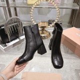 Miu Leather Miu women boots HG26101565