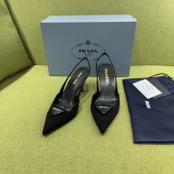 Prada Leather women 7.5cm high heel sandal shoes HG26091937