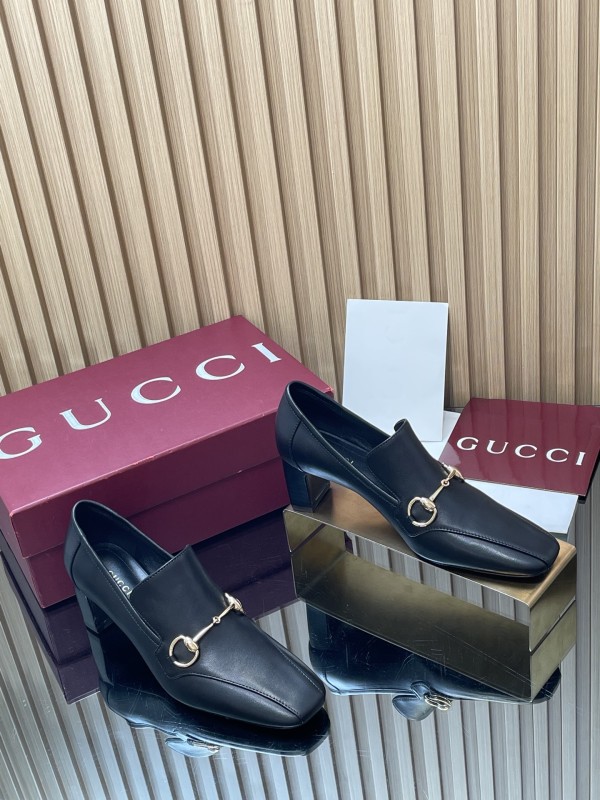 Gucci Leather women 6cm high heel shoes HG26090420