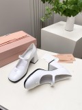 Miu Leather Miu women 7cm high heel shoes HG26091204