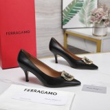 Salvatore Leather Ferragamo women flat shoes HG26091801