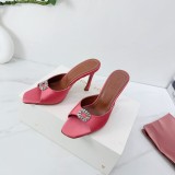 Amina Leather Muaddi women 4cm high heel shoes HG26090624