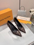 Louis Leather Vuitton women high heel shoes HG26101501