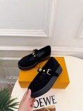 Louis Leather Vuitton women flat shoes HG26090352
