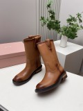 Miu Leather Miu women boots HG26091619
