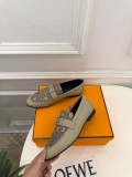Hermes Leather women flat shoes HG26102644
