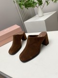 Miu Leather Miu women high heel shoes HG26101530