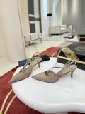 Christian Leather Louboutin women 6.5cm high heel sandal shoes HG26102265