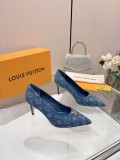 Louis Leather Vuitton women high heel shoes HG26101501