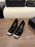 Chanel Leather women 9cm high heel shoes HG26102441
