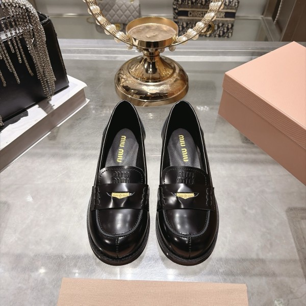 Miu Leather Miu women high heel shoes HG26101553