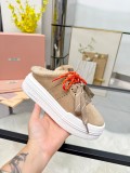 Miu Leather Miu women sport shoes HG26100312