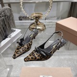 Miu Leather Miu women sandal shoes HG26102625