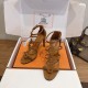 Hermes Leather women flat shoes HG26082434
