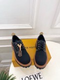 Louis Leather Vuitton men flat shoes HG26081624