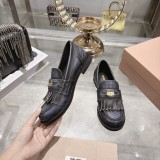Miu Leather Miu women flat shoes HG26082001