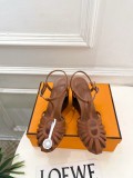 Hermes Leather women sandal shoes HG260820128