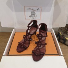 Hermes Leather women flat shoes HG26082437