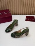 Gucci Leather women 8cm high heel sandal shoes HG26082044