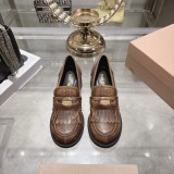 Miu Leather Miu women flat shoes HG26082001