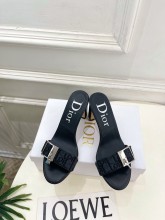 Dior Leather women 8.5cm high heel sandal shoes HG26081518