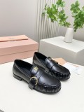 Miu Leather Miu women flat shoes HG26081507