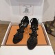 Hermes Leather women flat shoes HG26082435