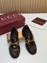 Gucci Leather women flat shoes HG26100507