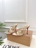 Christian Leather Louboutin women 9.5cm high heel sandal shoes HG26082452
