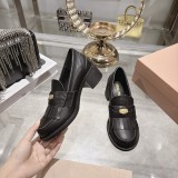Miu Leather Miu women flat shoes HG26082001