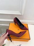 Hermes Leather women 9.5cm high heel shoes HG260820121