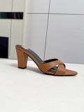 YSL Leather women 7.5cm high heel shoes HG26082616