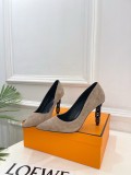 Hermes Leather women 9.5cm high heel shoes HG260820114
