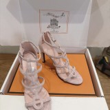 Hermes Leather women flat shoes HG26082433