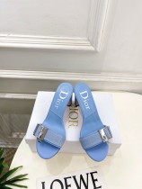 Dior Leather women 8.5cm high heel sandal shoes HG26081516