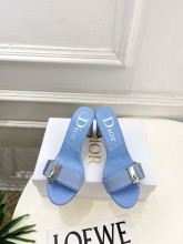 Dior Leather women 8.5cm high heel sandal shoes HG26081516
