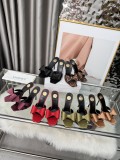 YSL Leather women 10cm high heel shoes HG26093006