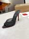 Christian Leather Louboutin women 10.5cm high heel sandal shoes HG26092995