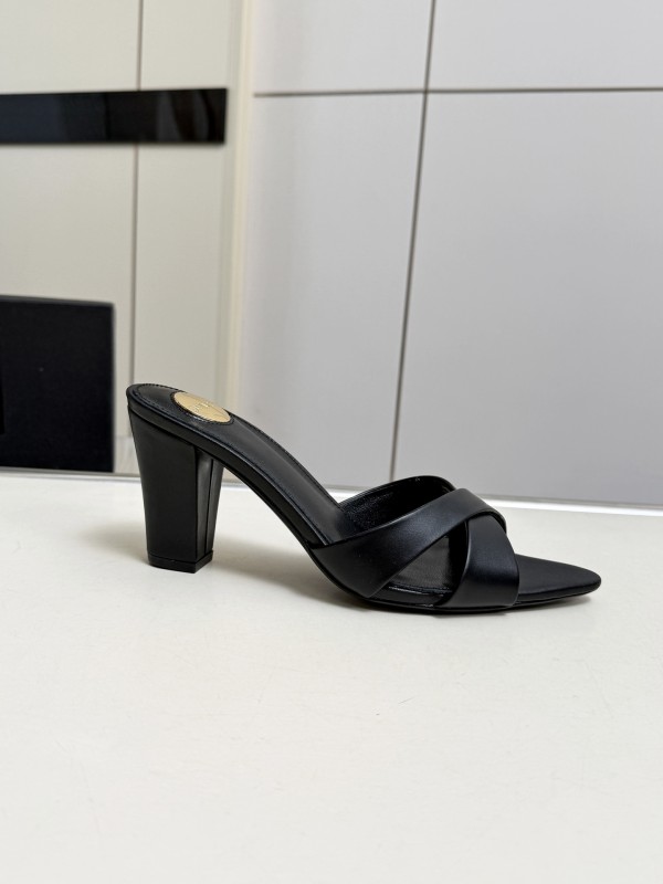 YSL Leather women 7.5cm high heel shoes HG26082617