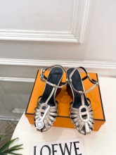 Hermes Leather women sandal shoes HG260820132