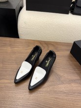 Chanel Leather women 7cm high heel shoes HG26082608