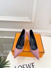 Hermes Leather women 9.5cm high heel shoes HG260820120
