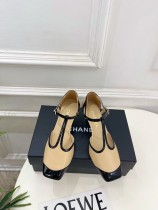 Chanel Leather women 6cm high heel sandal shoes HG260821110
