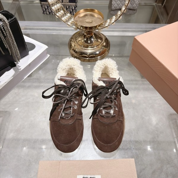 Miu Leather Miu women sport shoes HG26091910