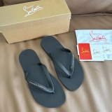 Christian Leather Louboutin unisex sandal shoes HG26082411